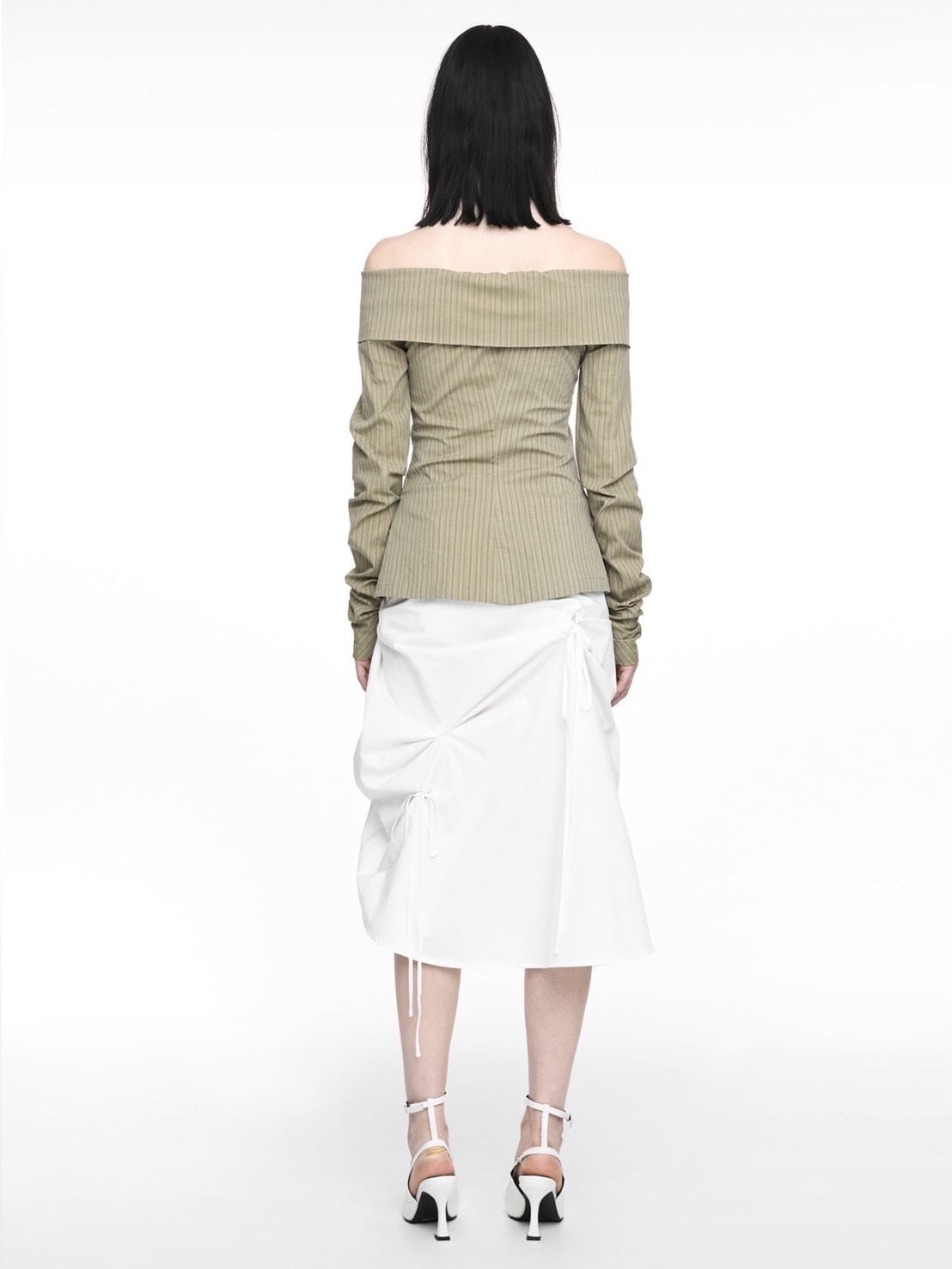 【NACHE】STRAP PULLED SKIRT