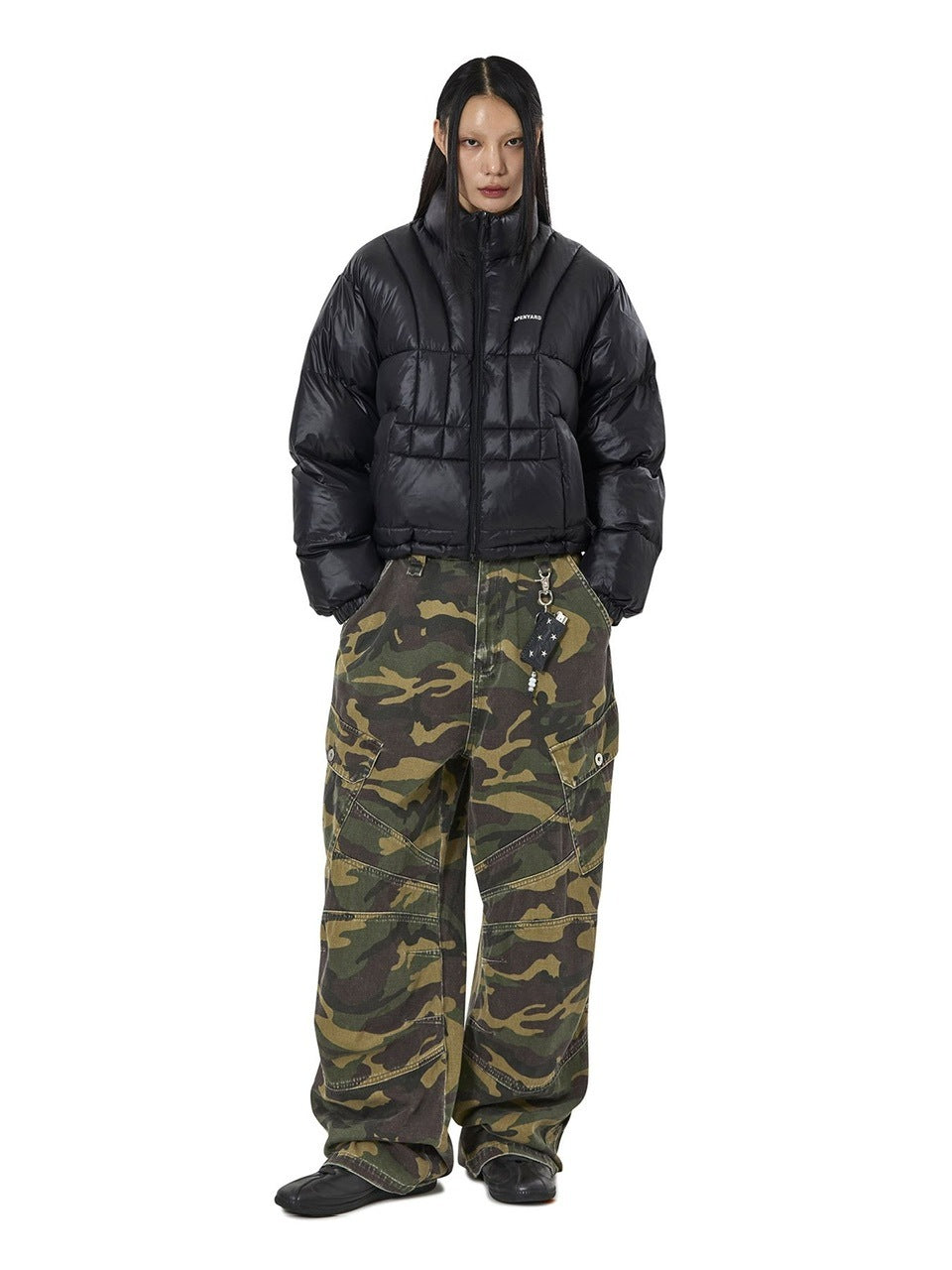 【OY】VERTICAL PANEL PUFFER JACKET