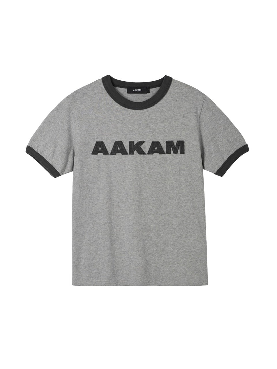 【AAKAM】Logo Patch Ringer Top