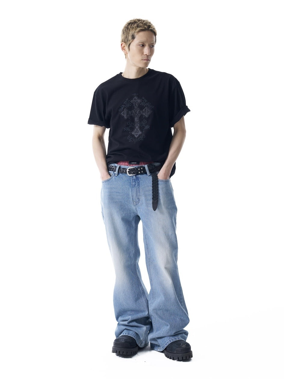 【AAKAM】Studded CROS2 Half Top