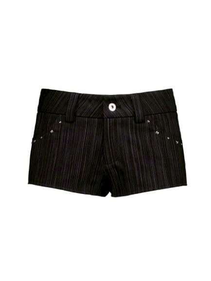 【SETUP‐EXE】STRIPED STUDDED SHORT PANTS / 【セットアップエグゼ】ストライプスタッヅショートパンツ