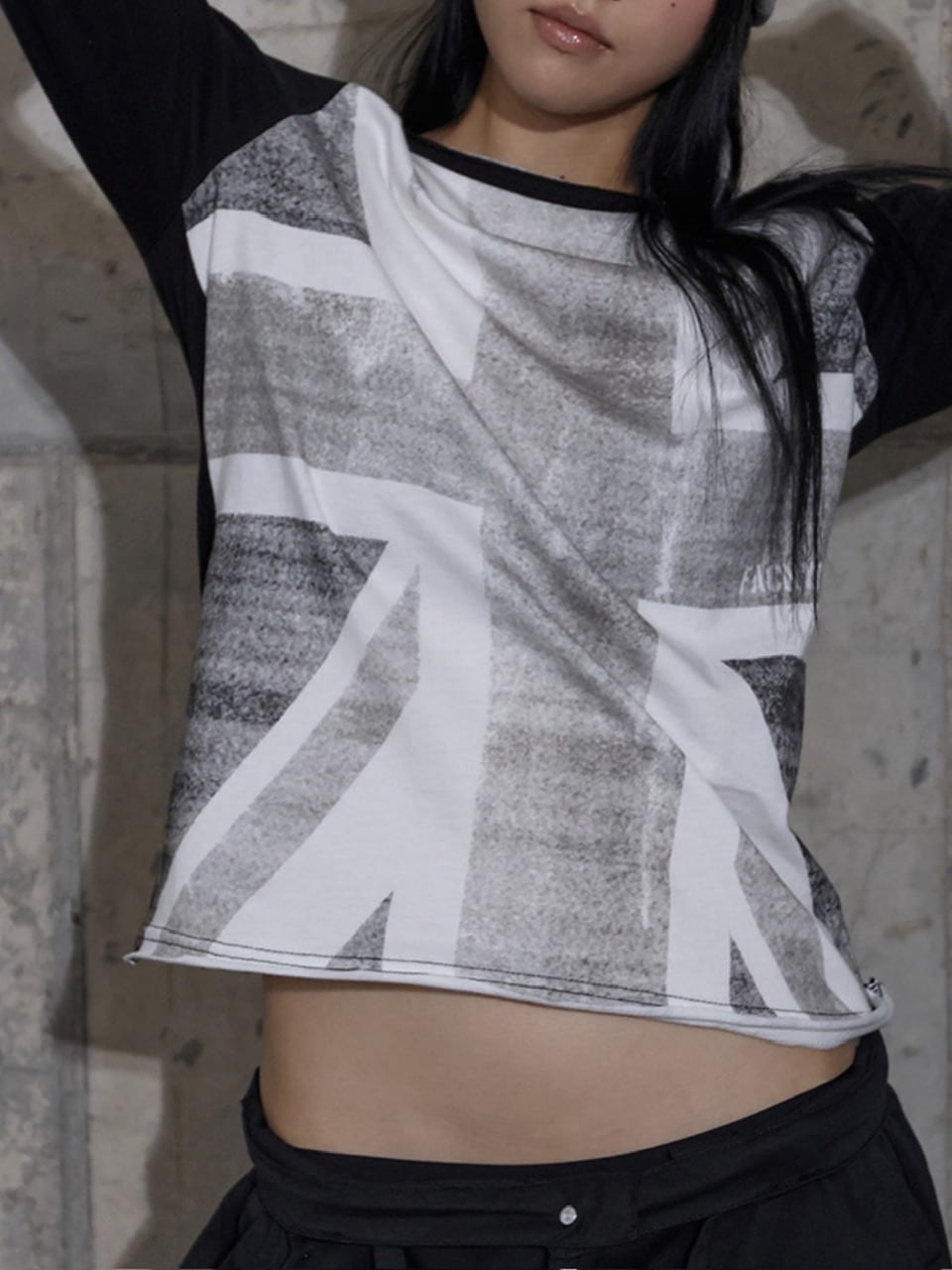 【FANCY CLUB】UNION JACK LONG SLEEVE / 【ファンシークラブ】ユニオンジャック長袖Ｔシャツ