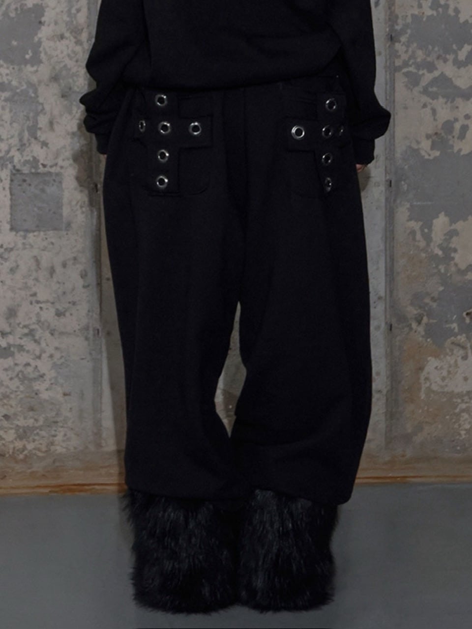 【FANCY CLUB】KEYCHAIN EYELET SWEATPANTS / 【ファンシークラブ】キーチェーンアイレットスウェットパンツ