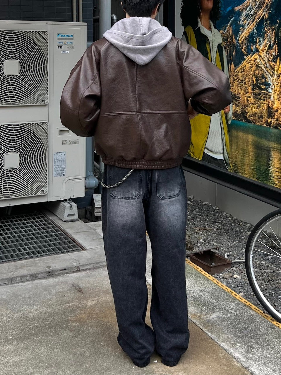 受注制【Chikashitsu +】bomber synthetic material jacket / 【チカシツプラス】ボンバーシンセティックマテリアルジャケット (2color)