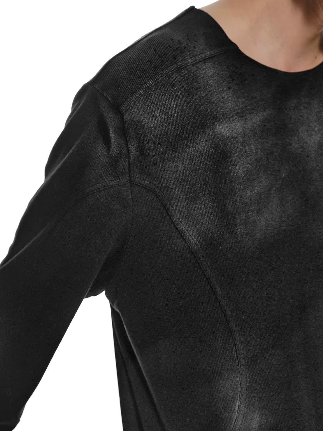 【d5ove】Basic Washed Long-sleeved Tee / 【ダヴ】スモークウォッシュド長袖Ｔシャツ