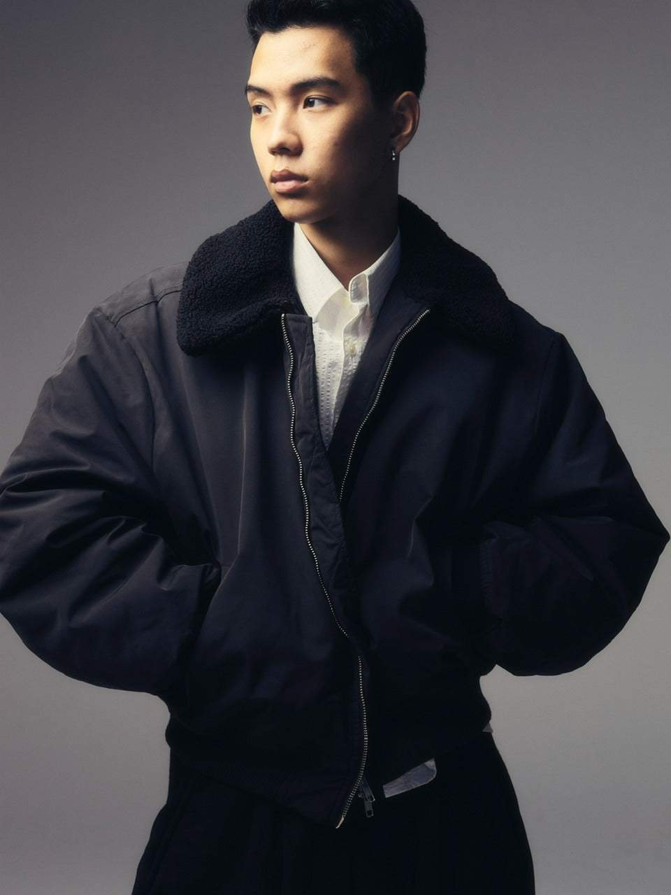 【CS】gradation boa blouson