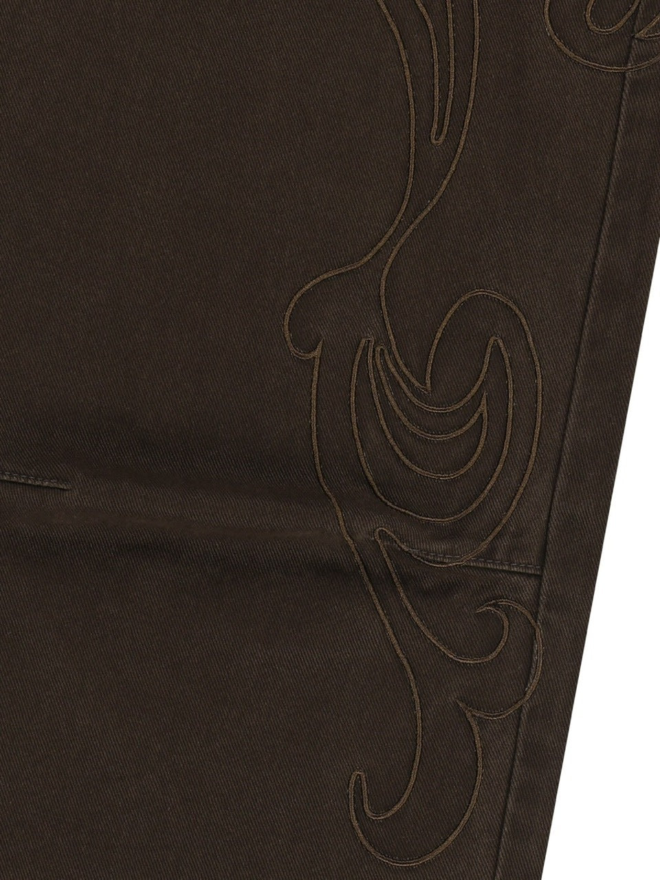 【AAKAM】Needlework Wave Cotton Pants