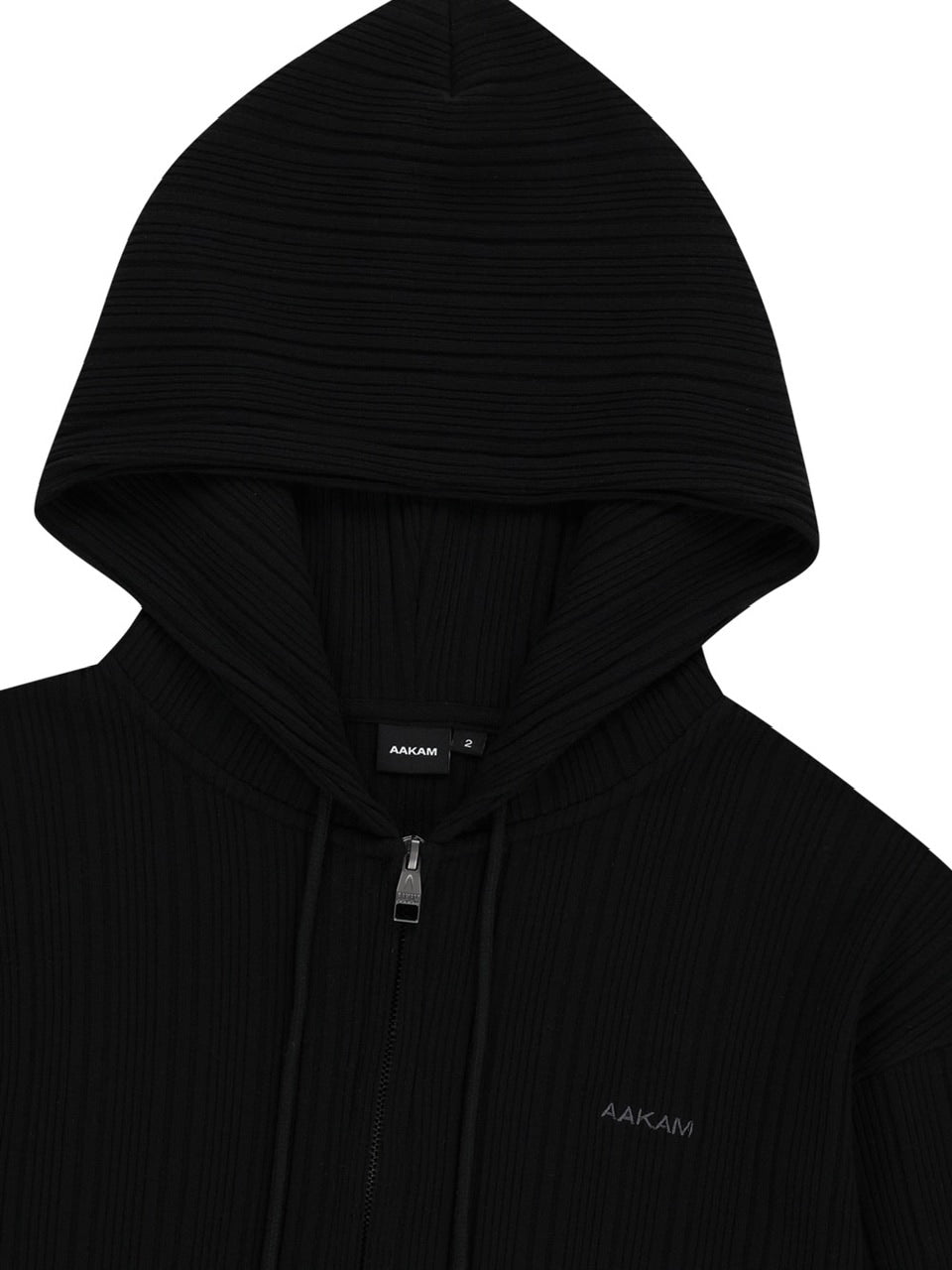 【AAKAM】Knitted Zip-Up Hoodie