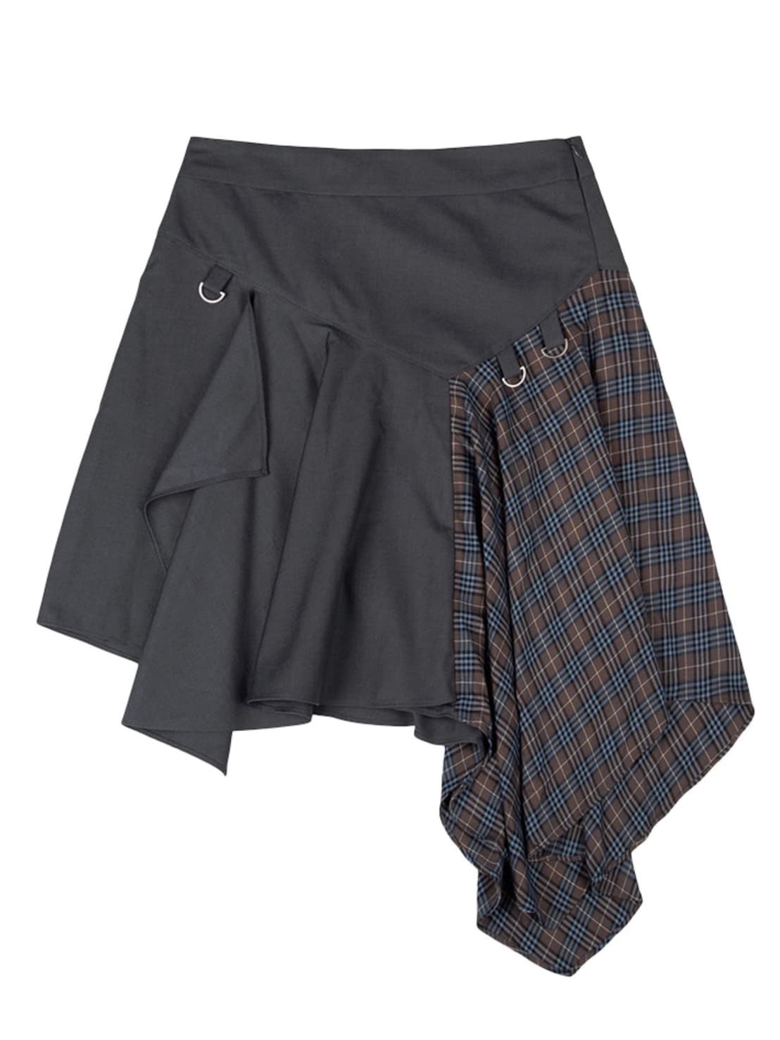 【TUOMIO】LAYERED ASYMMETRIC SKIRT / 【トゥオミオ】レイヤードアシンメトリースカート