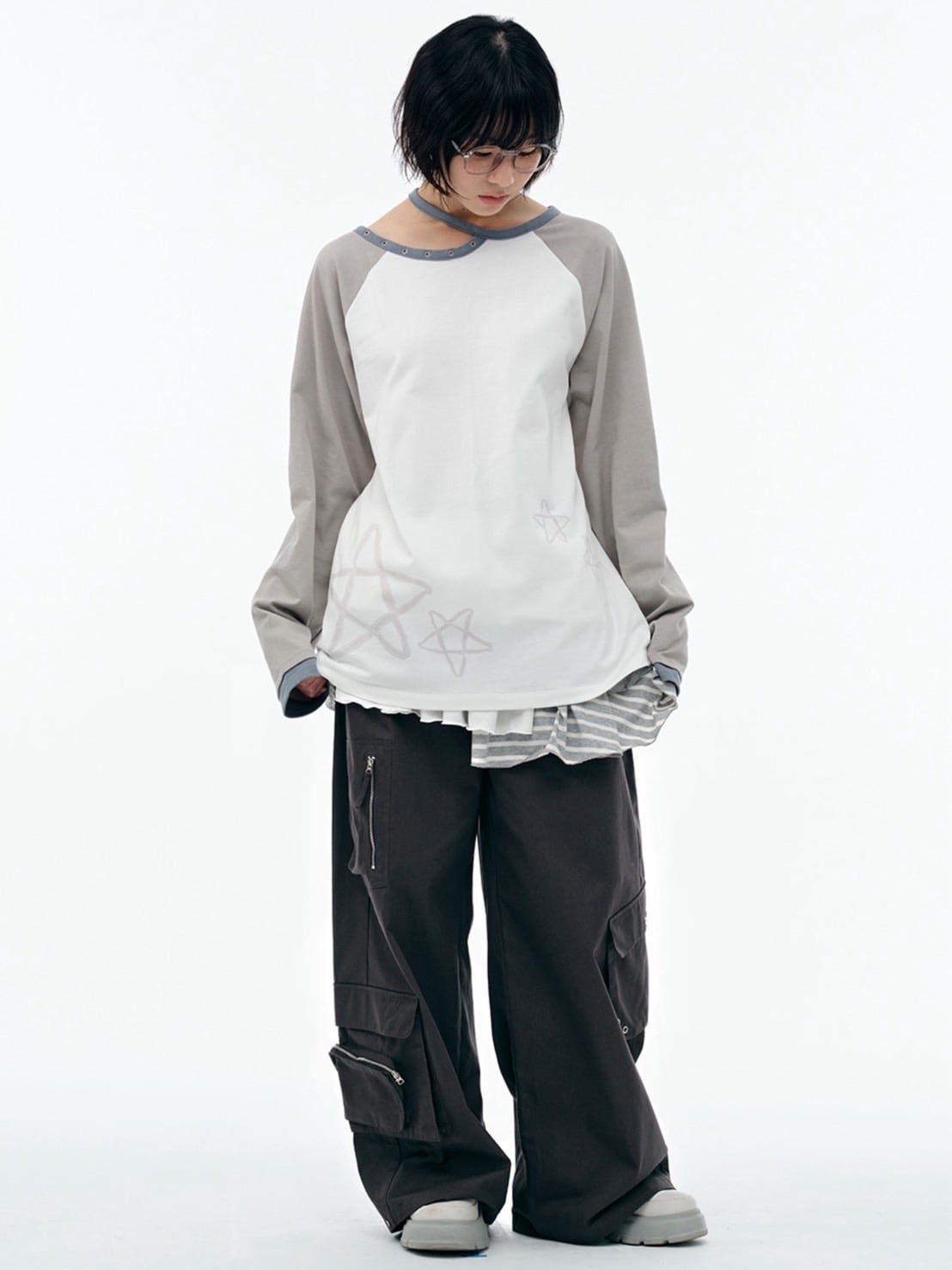 【TUOMIO】BANDED LAYERED SKIRT / 【トゥオミオ】バンディッドレイヤードスカート