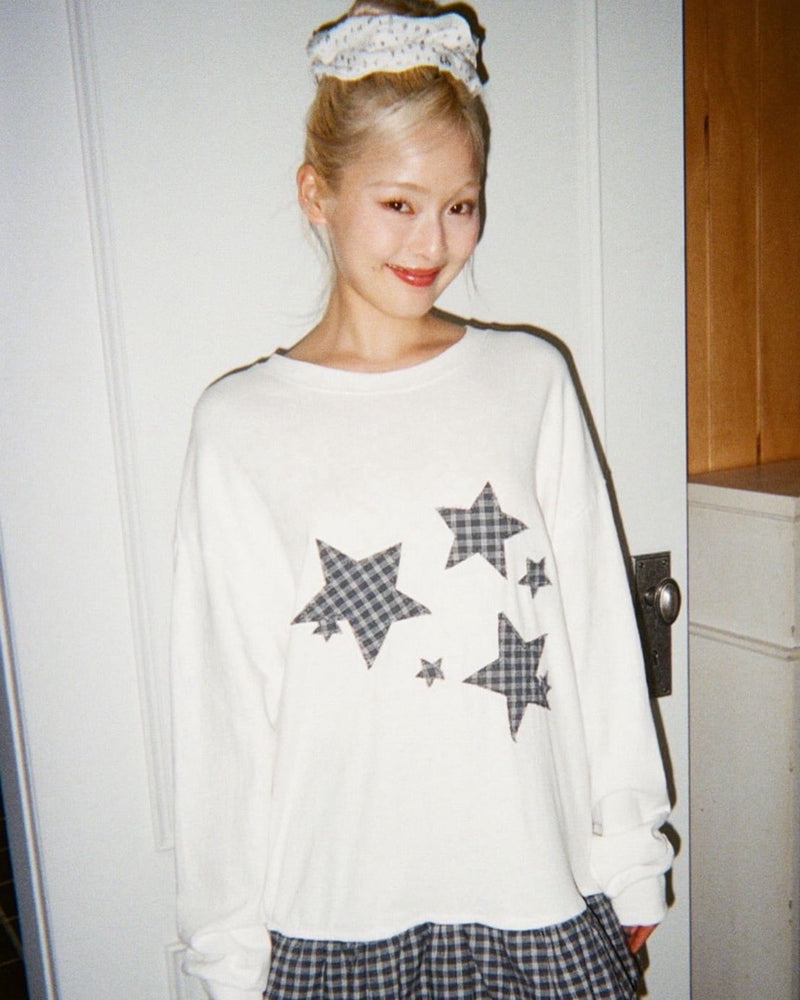 12/21 20:00 再販【Uglyshadow】STAR FRILL LONGSLEEVED T-SHIRT