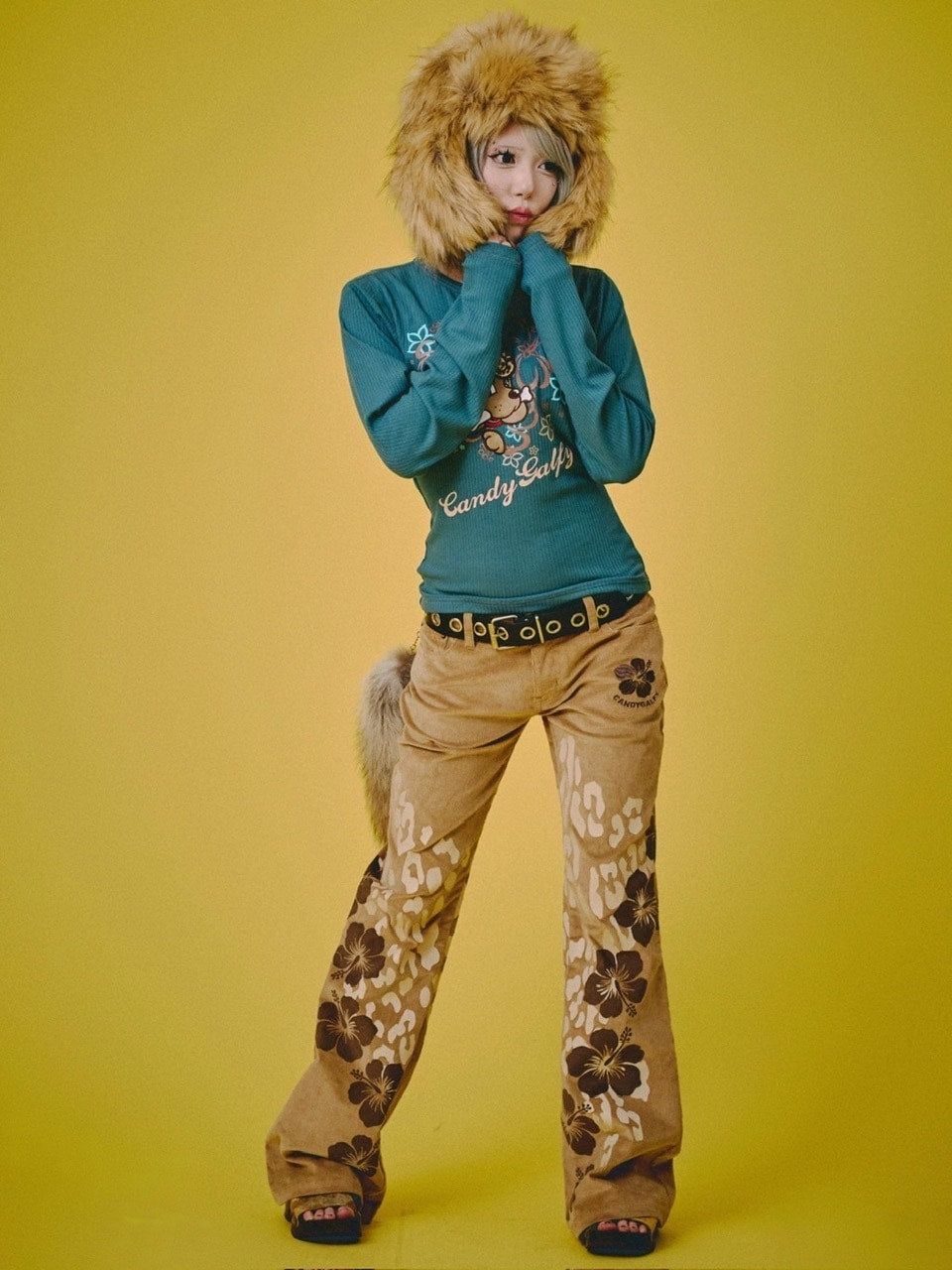 【GALFY】ロゴ的コーデュロイパンツ