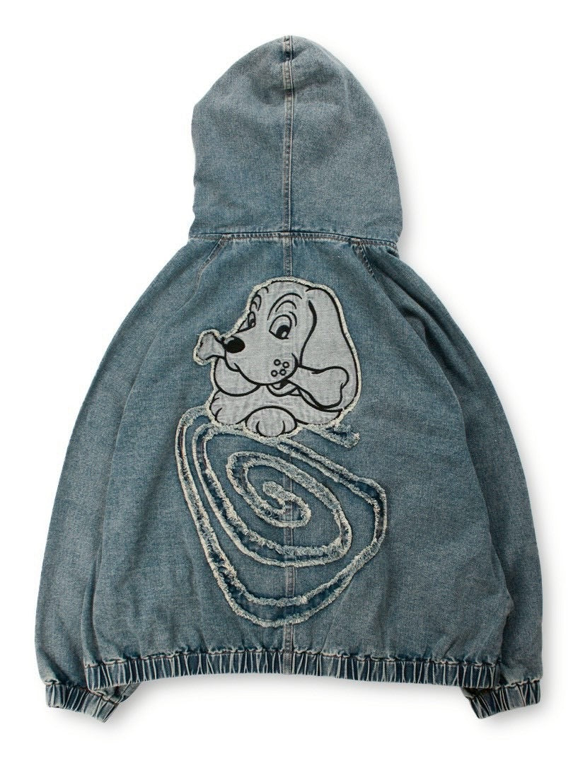 【GALFY】ぐるグニャデニムパーカー