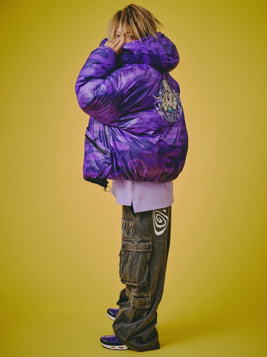 【GALFY】ぐるグニャデニムカーゴ