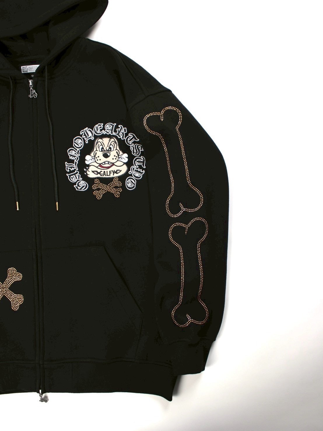 【GALFY】ピカピカ骨骨パーカー