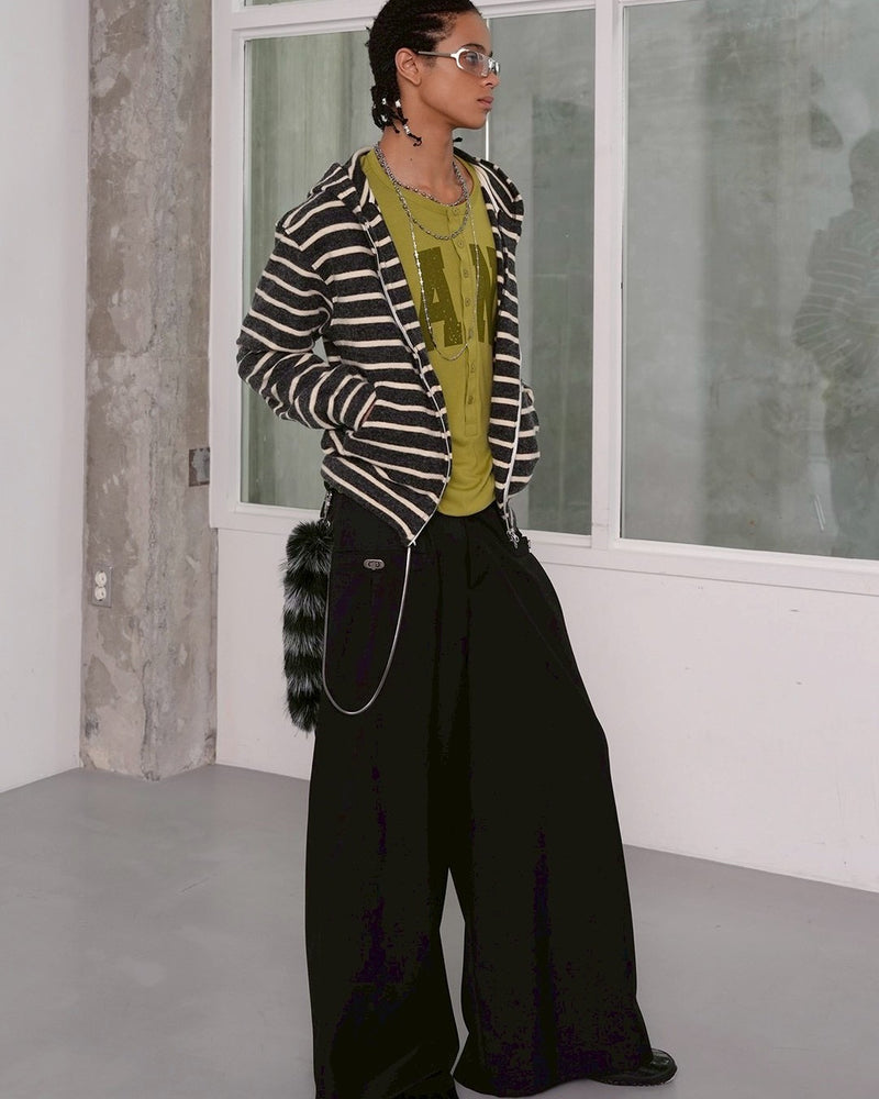 【ESC STUDIO】Bag buckle detail wide pants