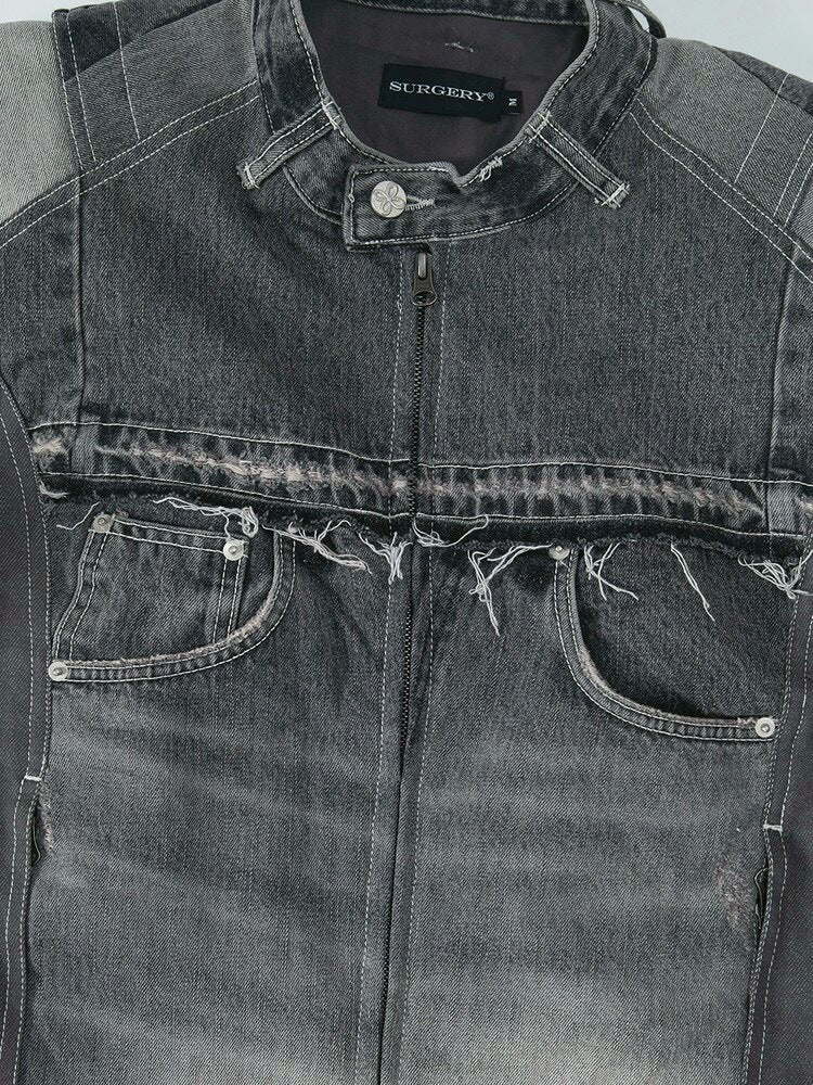 【SURGERY】surgery denim biker jacket / 【サージェリー】サージェリー デニム バイカー ジャケット