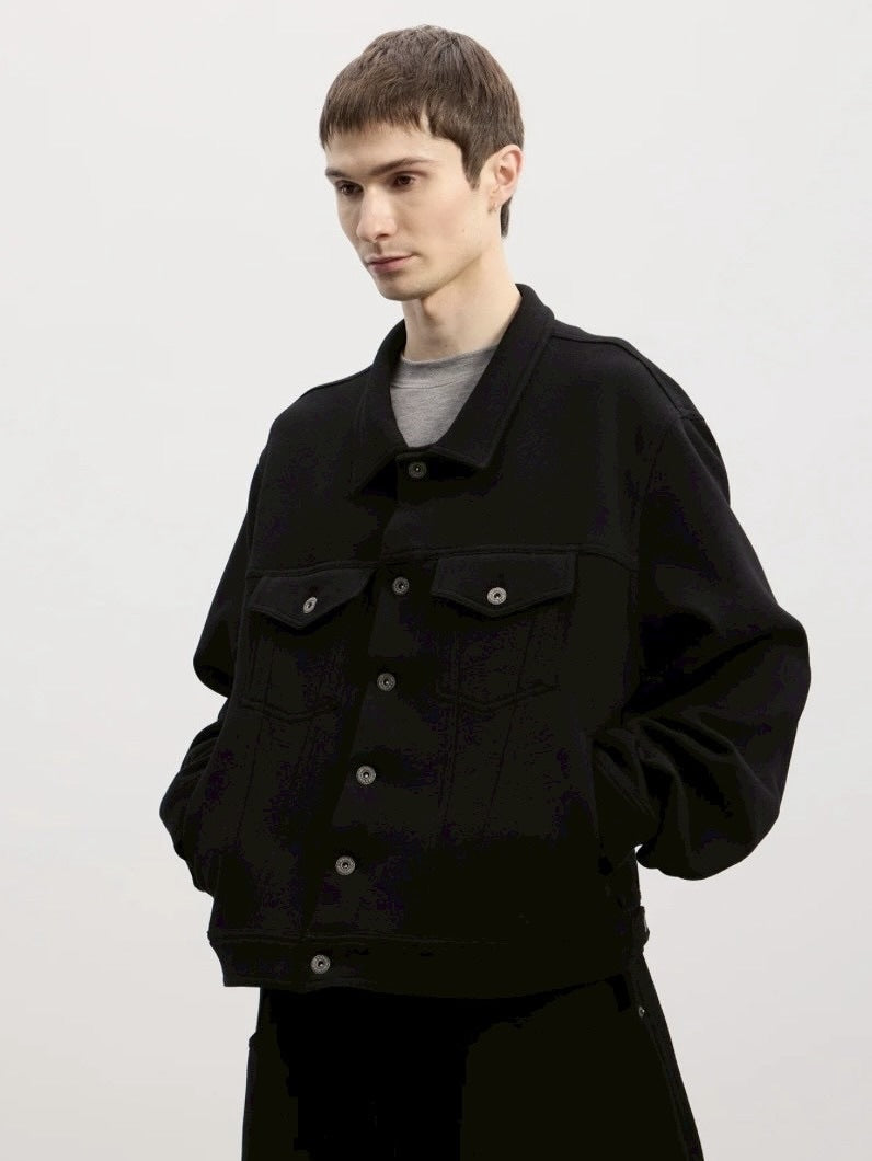 【DND4DES】Wool Knitted Jacket /【ディーエヌディーフォーデス】シンプルポケットカラージャケット