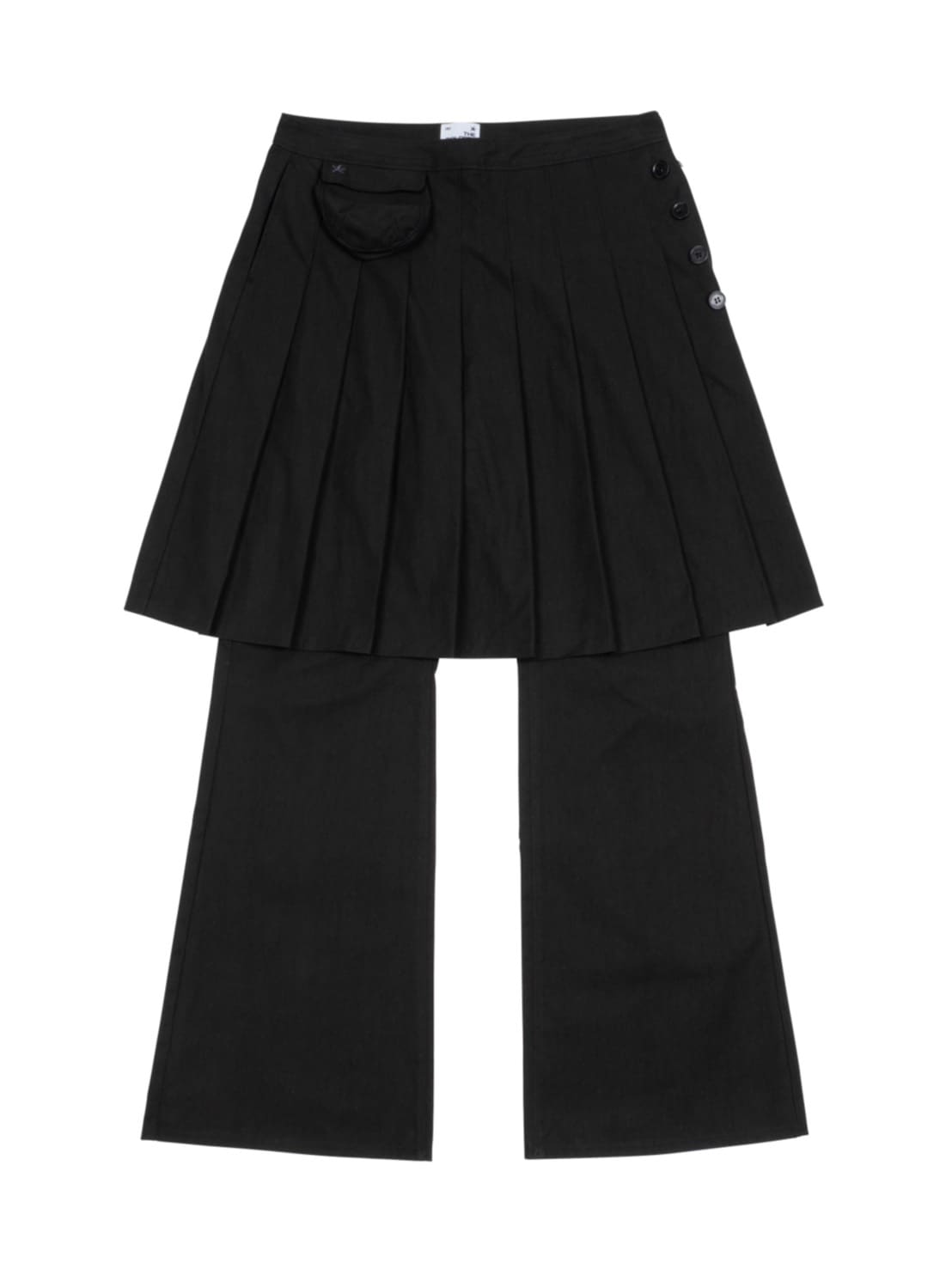 【THECOLDESTMOMENT】TCM skirt layered pants