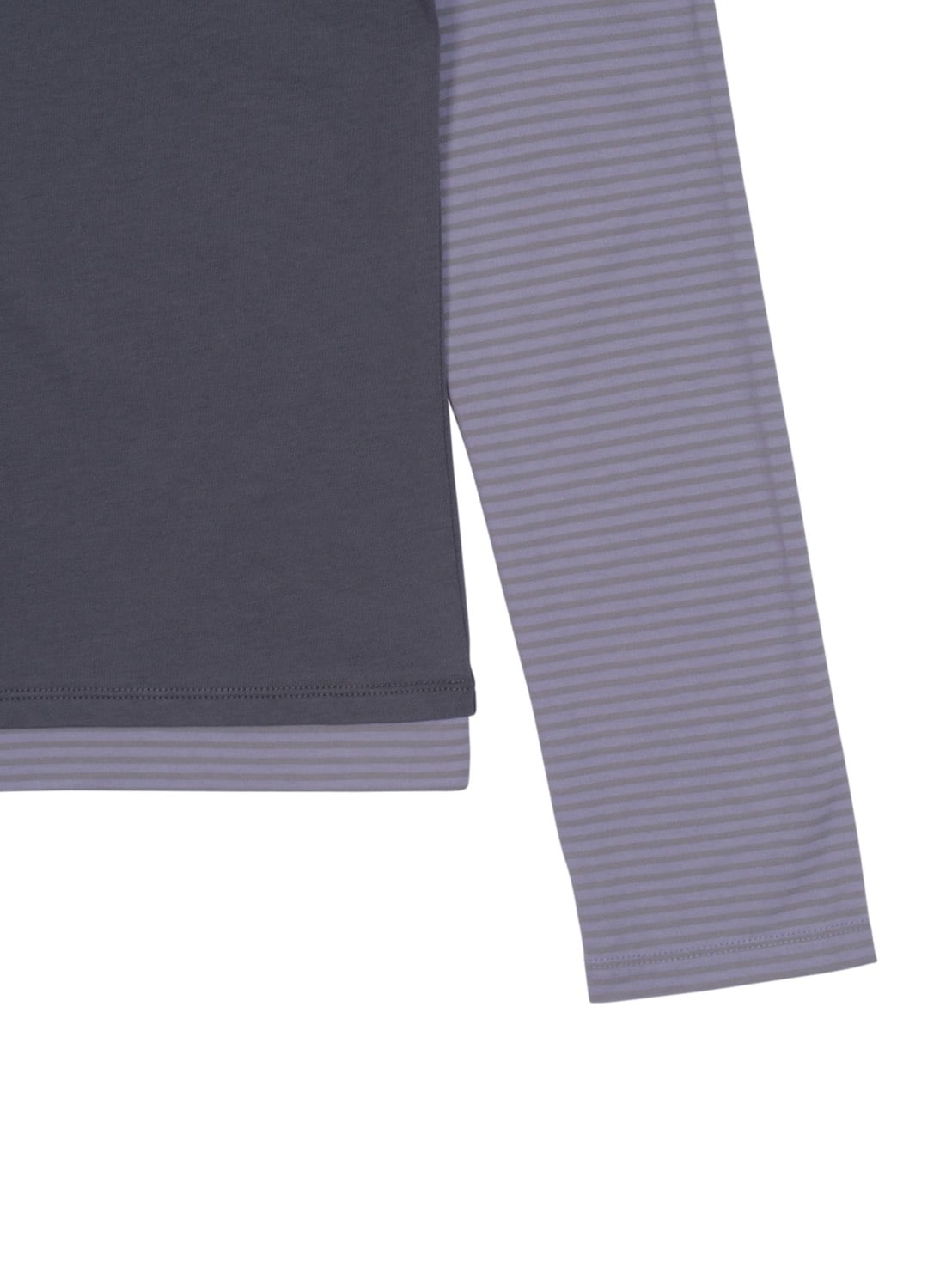 【THECOLDESTMOMENT】TCM stripe layered long sleeve