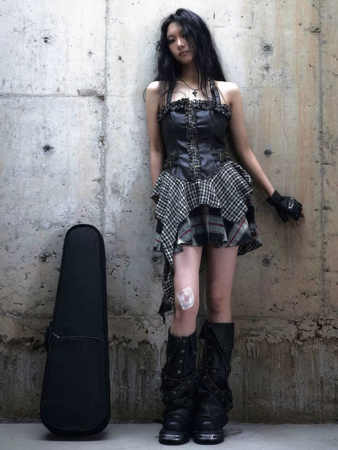 【Cest Nous】Belted Halter Dress / 【セヌー】ベルトホルターフリルワンピース