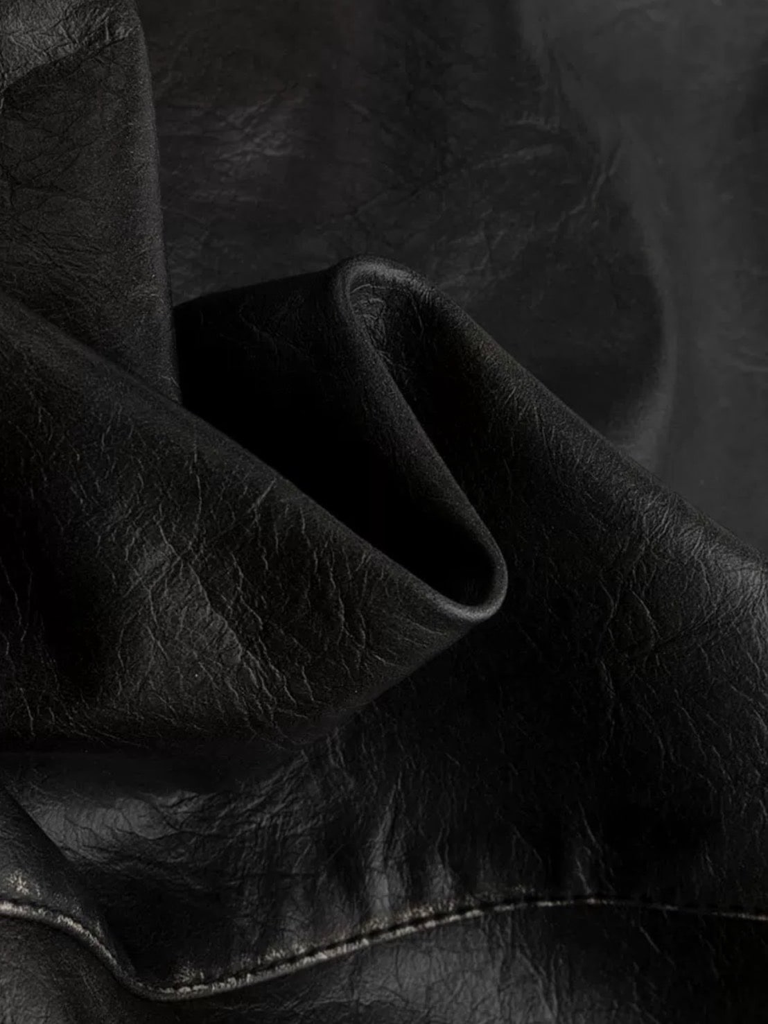 【Cest Nous】Lace-up Non-leather Jacket / 【セヌー】ハイネックコーティングレースアップジャケット