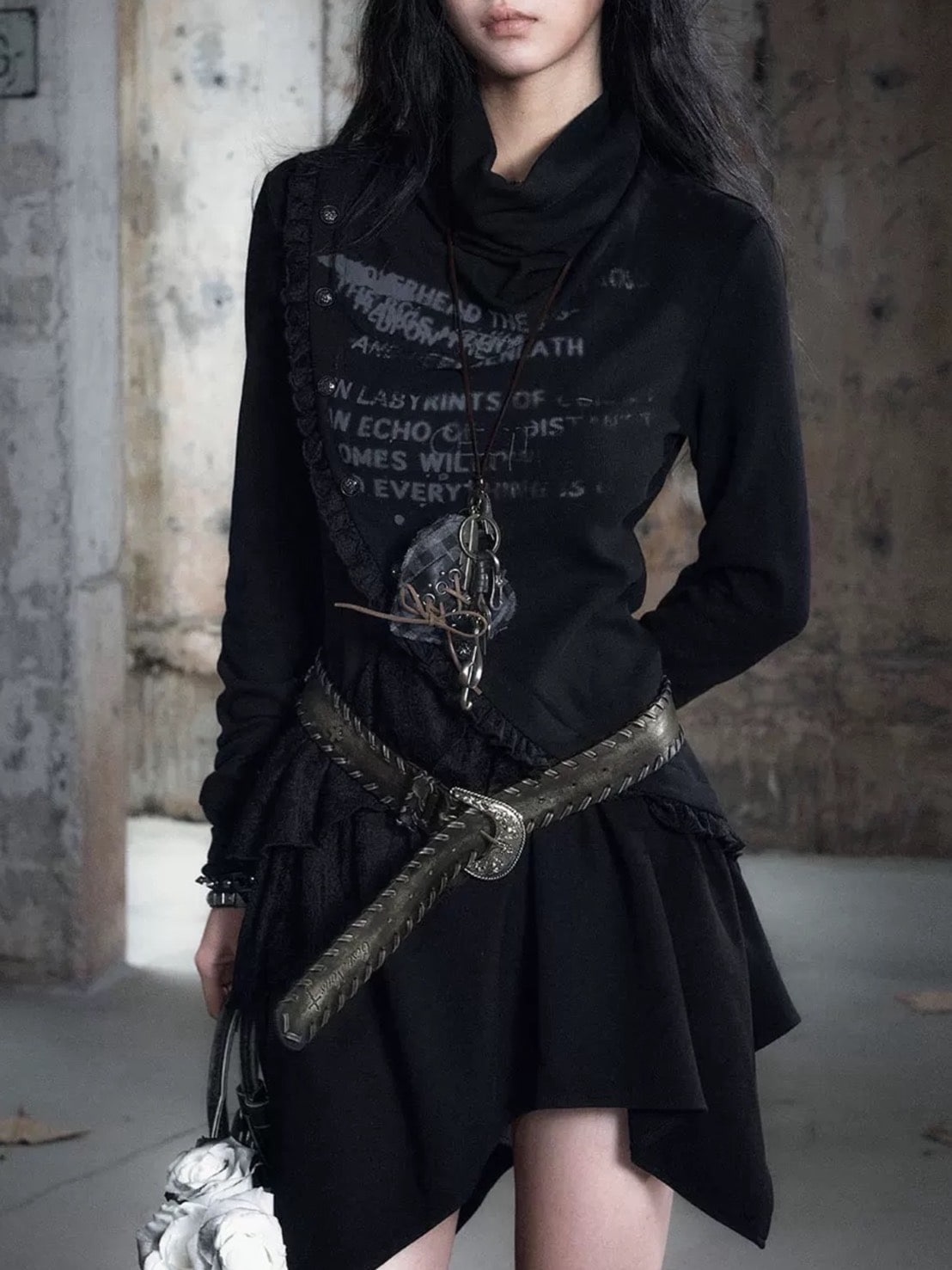 【Cest Nous】Vintage Lace-up Belt / 【セヌー】ビンテージレースアップベルト