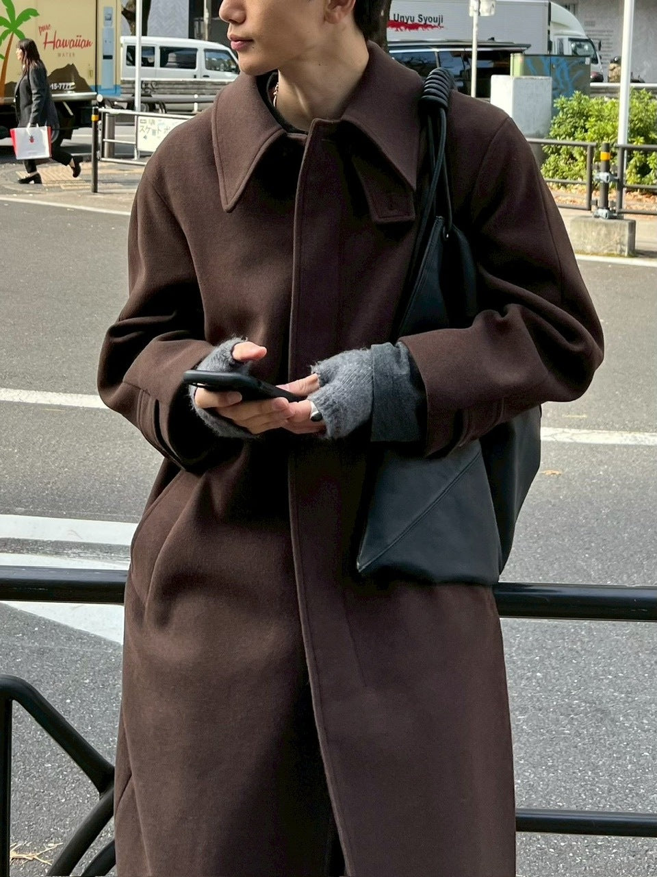 東京店WEB限定受注制【Chikashitsu +】balmacaan coat / 【チカシツプラス】バルマカーンコート (3color)