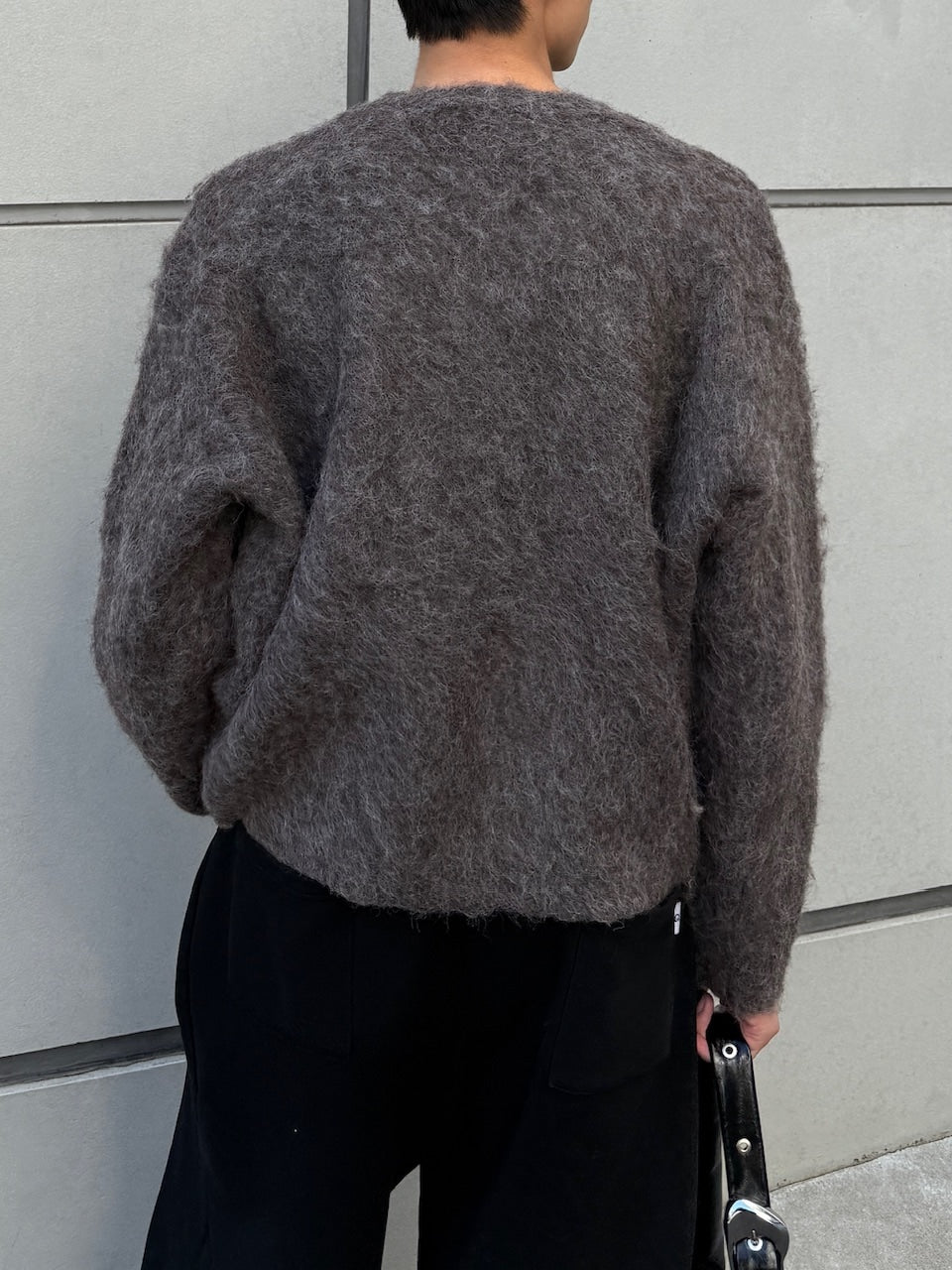 東京店WEB限定受注制【Chikashitsu +】shaggy knit cardigan / 【チカシツプラス】シャギーニットカーディガン (2color)