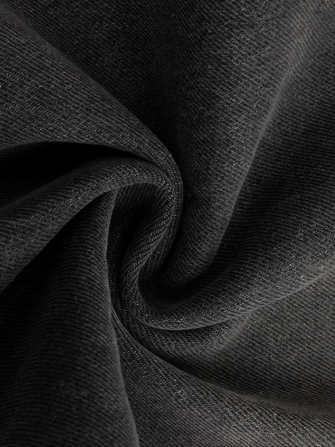 【Cest Nous】Black & Red Wide-Leg Pants / 【セヌー】ダブルウエストダメージデニムパンツ