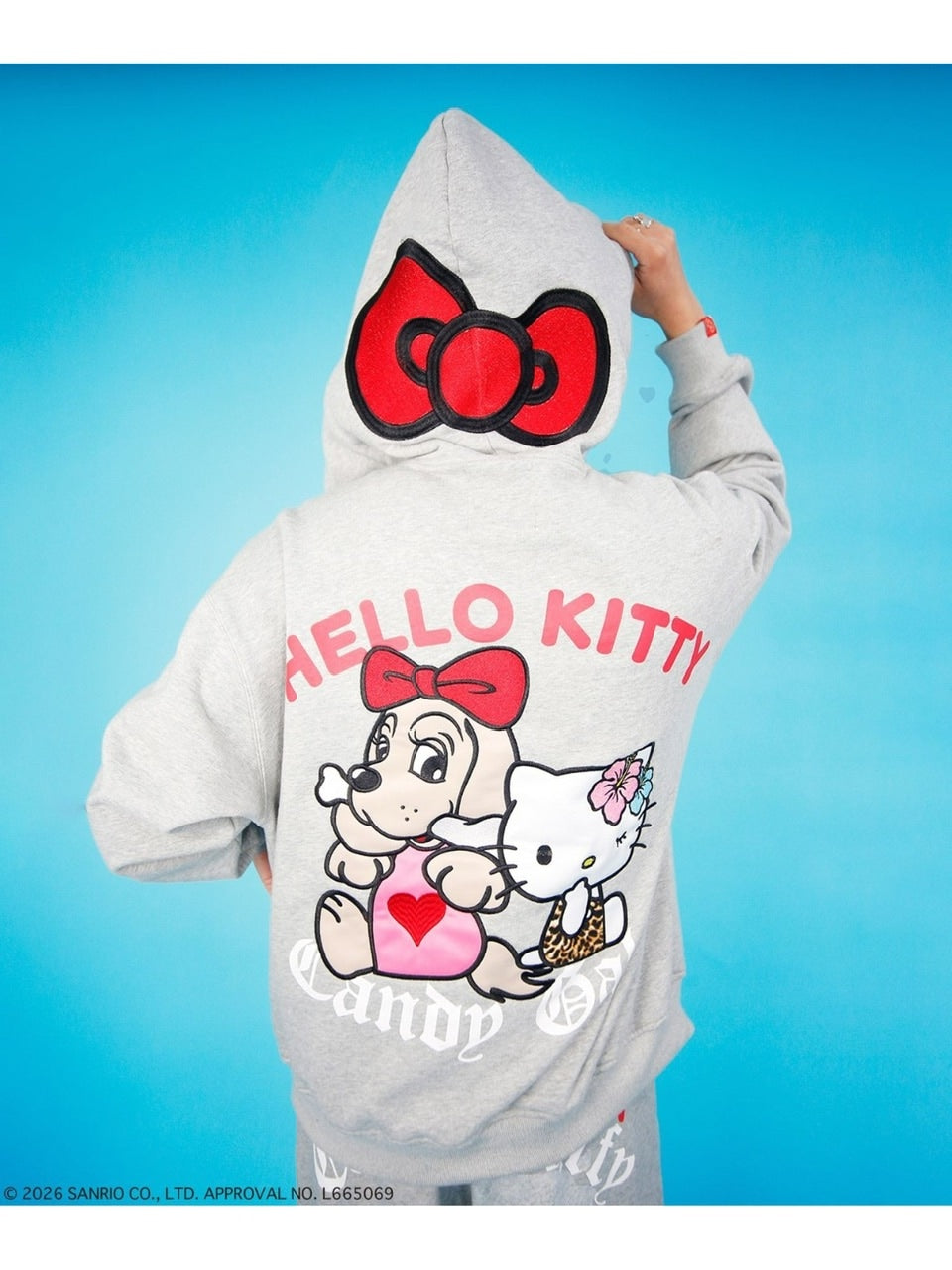 【GALFY×KITTY】仲子パーカー / 【ガルフィー×キティー】キティ猫耳ジップアップパーカー