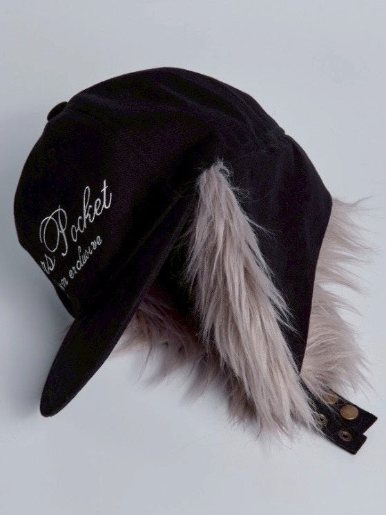 【MARSPOCKET】ear fur flightcap / 【マースポケット】ファーフライトキャップ
