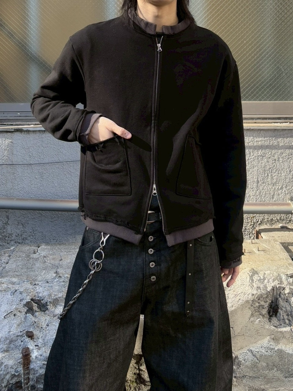 受注制【youll】layered zip up jacket (2color)