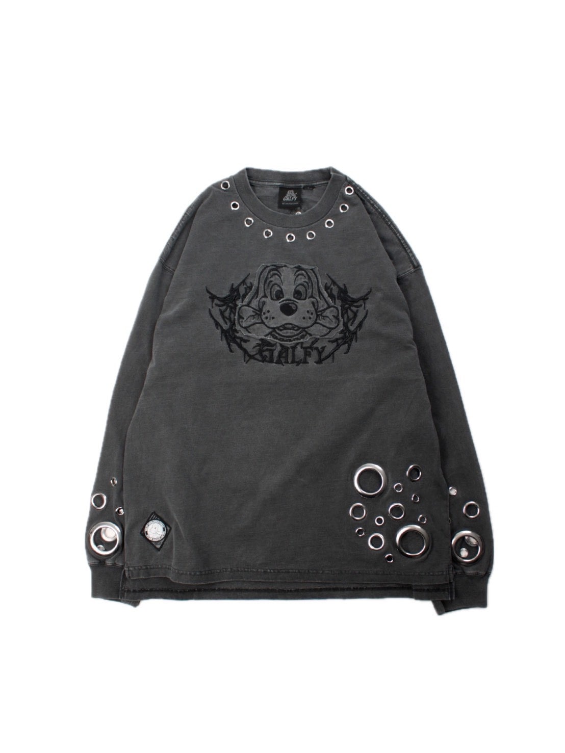 【GALFY】穴あきPUNCH ロンＴEE / 【ガルフィー】穴あきPUNCH ロンＴEE