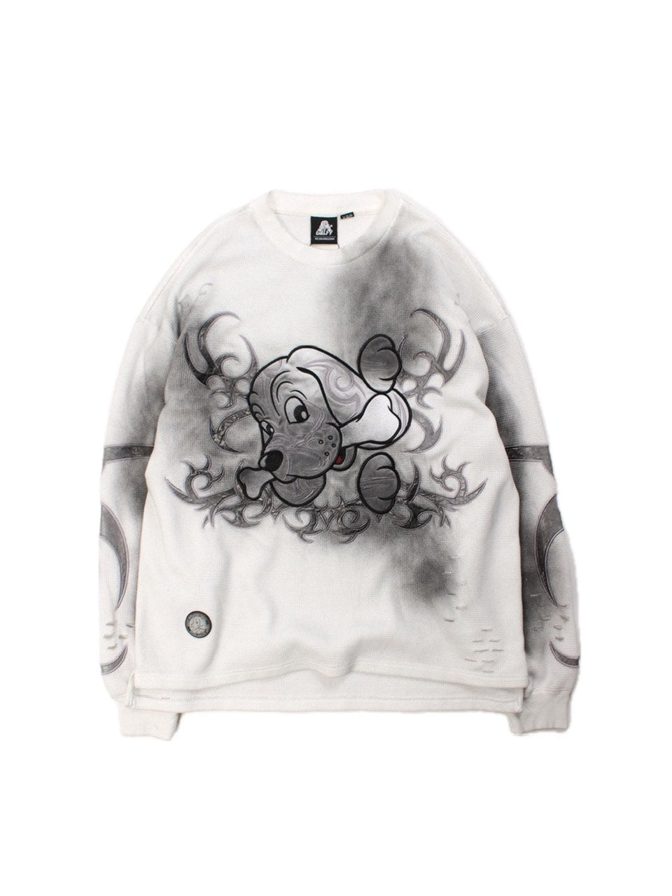 【GALFY】汚れ部族ワッフルロンTEE / 【ガルフィー】汚れ部族ワッフルロンTEE