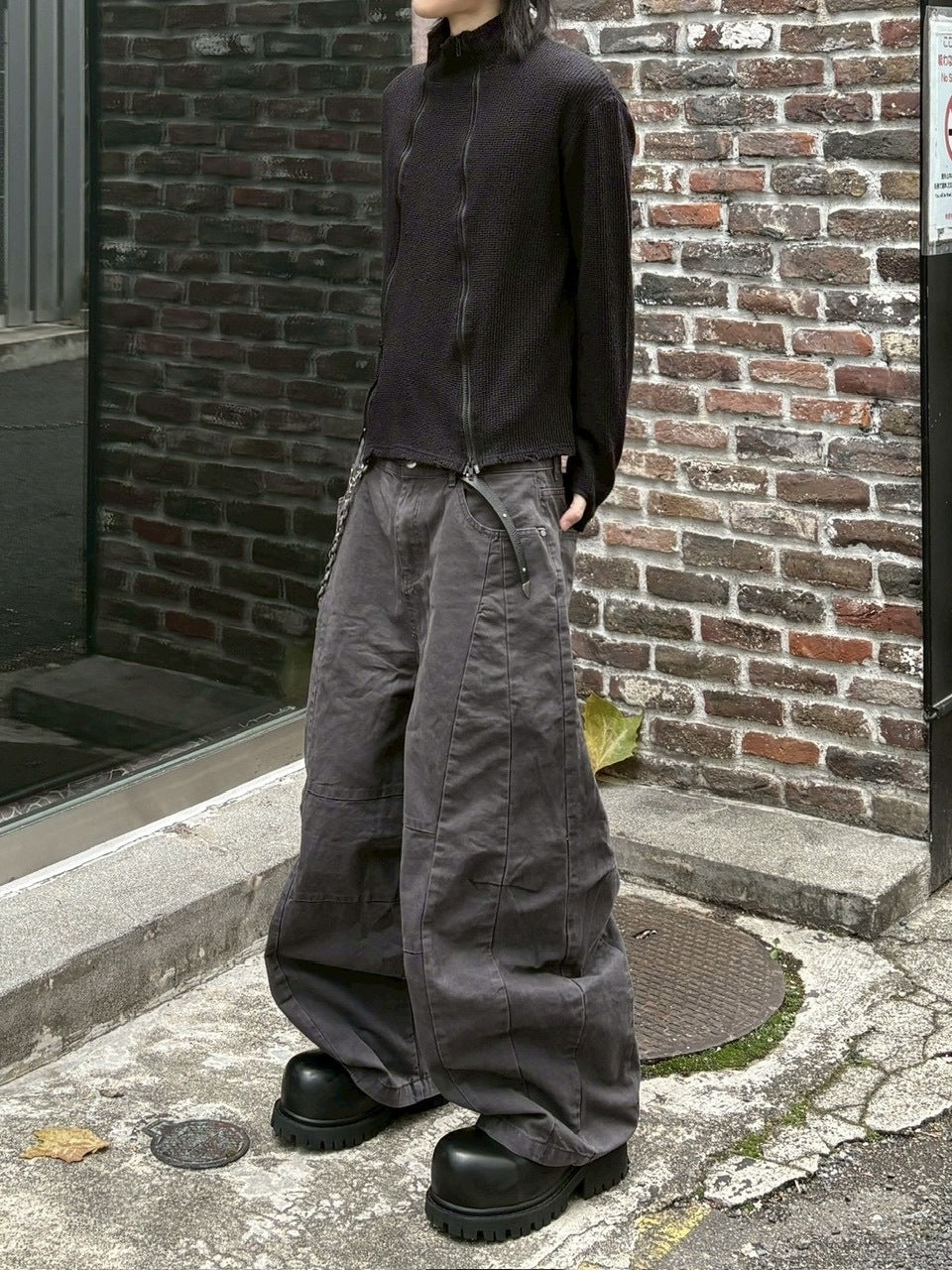 受注制【youll】cotton curve pants (2color)