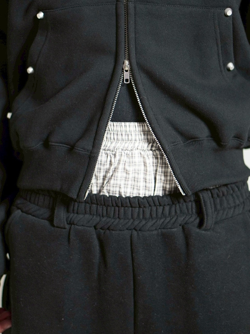 受注制【Chikashitsu +】layered heavy sweat pants / 【チカシツプラス】レイヤードヘビースウェットパンツ (2color)