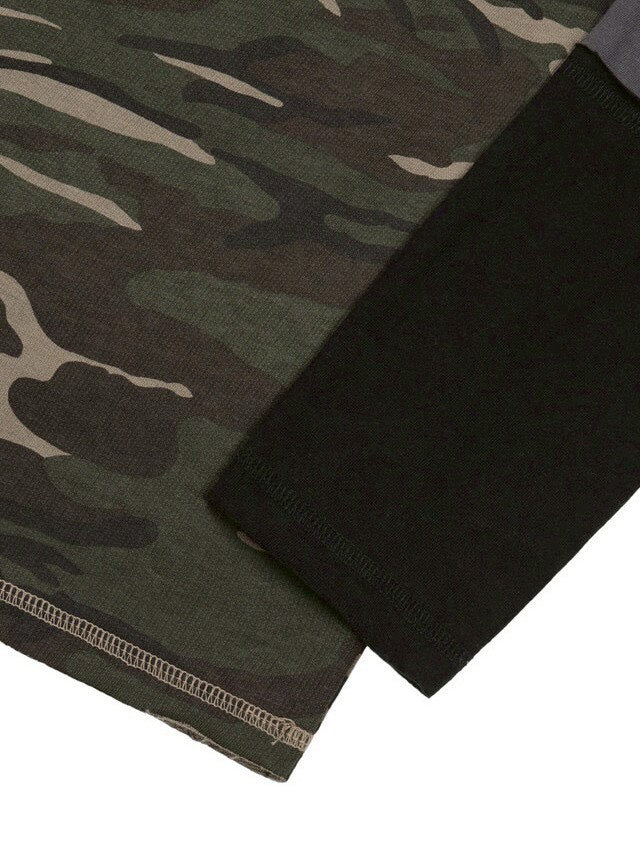 【AAKAM】Camouflage layered Long Sleeve