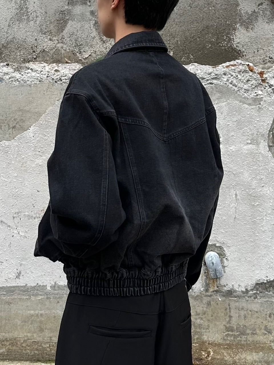 大阪店WEB限定受注制【Chikashitsu＋】washed denim work jacket / 【チカシツプラス】ウォッシュドデニムワークジャケット