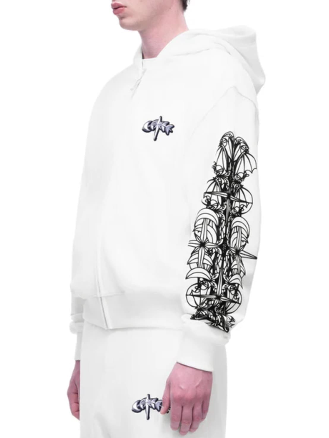 【The Boy Has No Patience】TBHNP LUMINOUS DAWN ASTRAL LOGO ZIP HOODIE / 【ザボーイハズノーペーシェンス】アストラルロゴジップパーカー