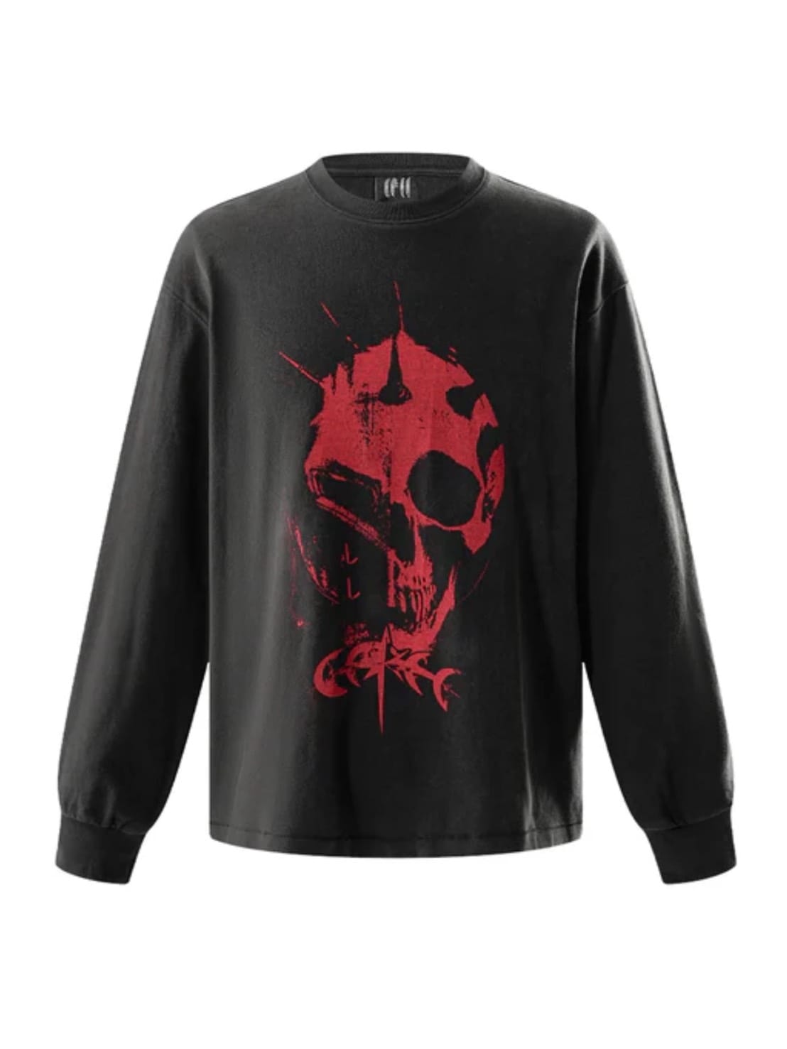 【The Boy Has No Patience】TBHNP LUMINOUS DAWN KNIGHT AND GHOST PRINTED LONG TEE / 【ザボーイハズノーペーシェンス】フロントプリント半袖Tシャツ