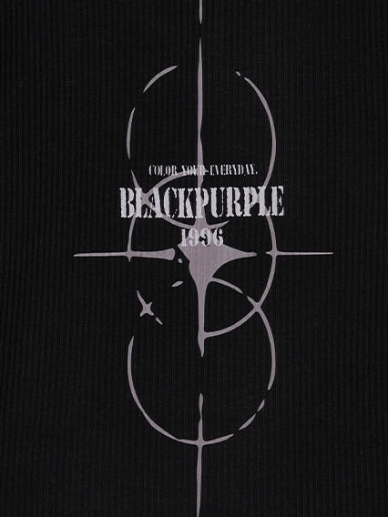 【BLACK PURPLE】Contour Skin Zip-Up