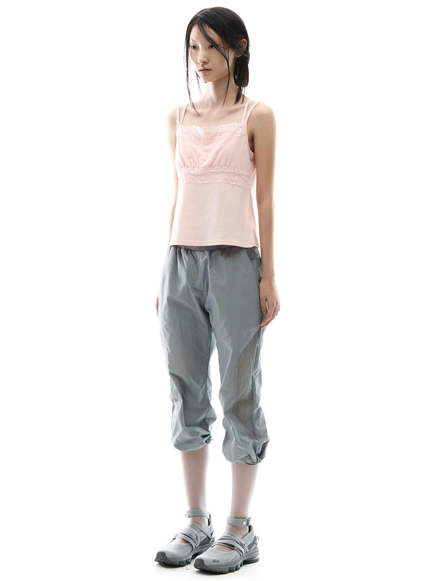 【OJOS】Double Strap Lace Sleevless
