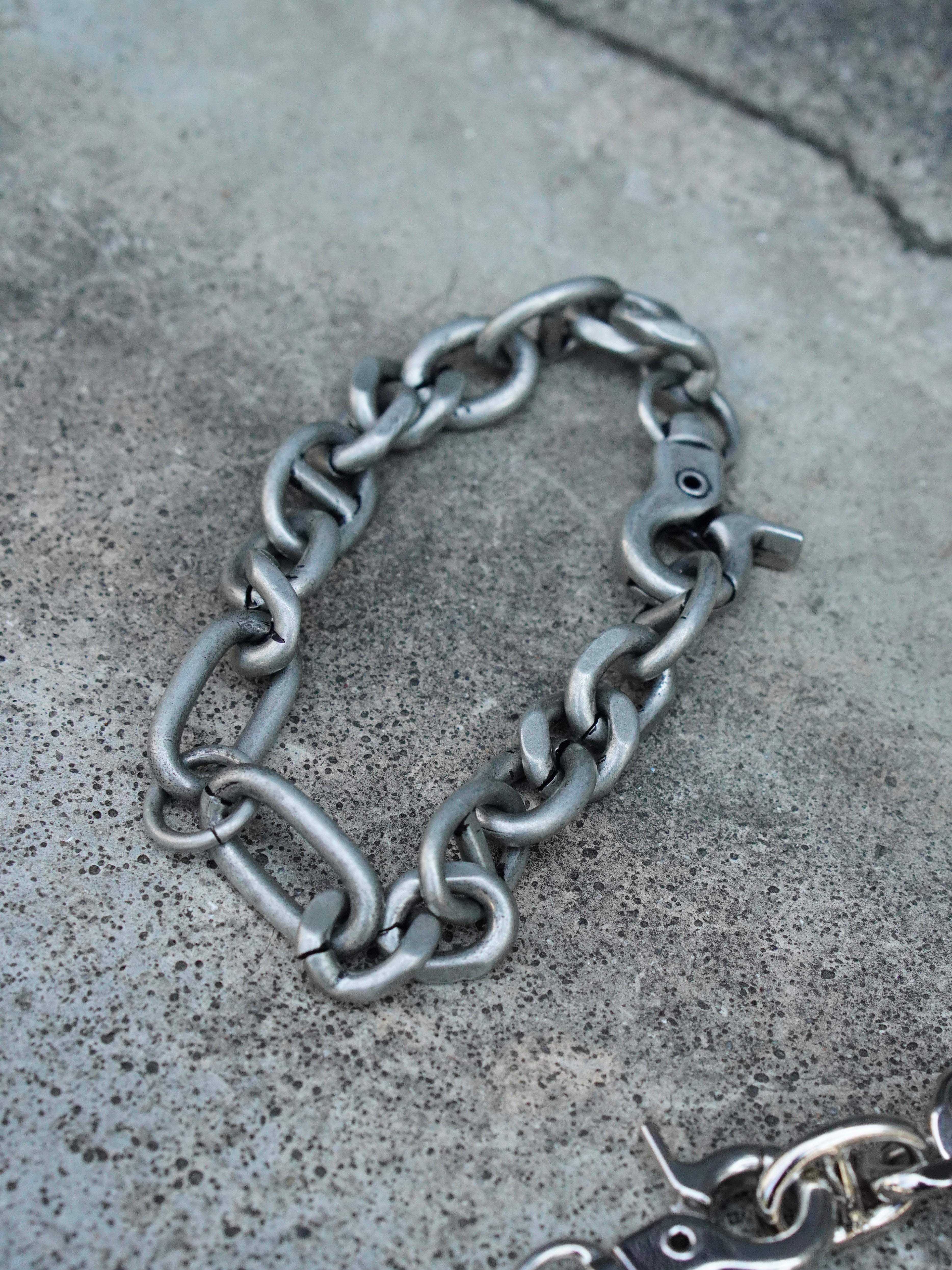5/23 20:00発売【CHIKASHITSU PLUS HIGH】Anchor links bracelet (2color)