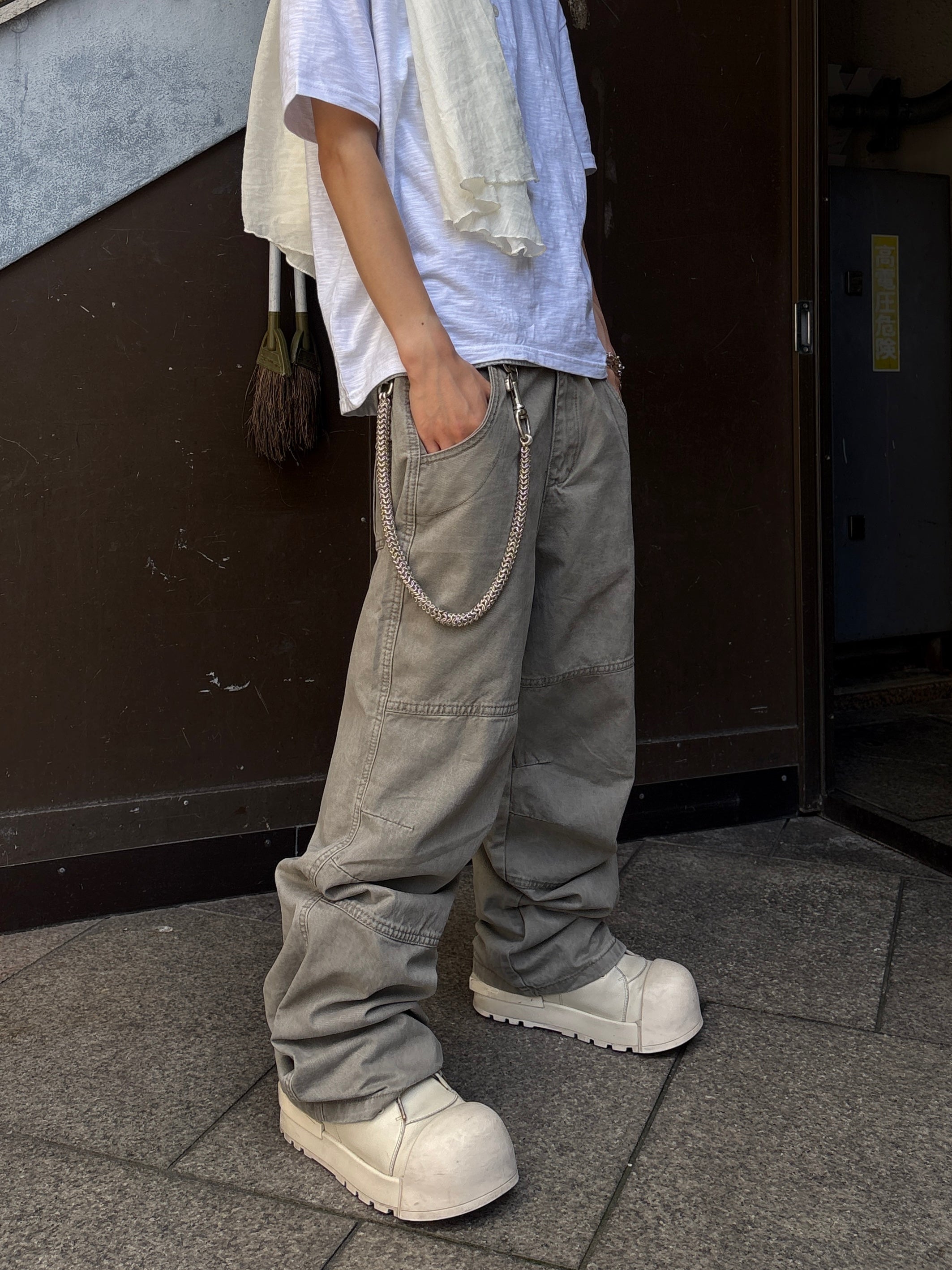 受注制【youll】Semi wide cotton pants (2color)