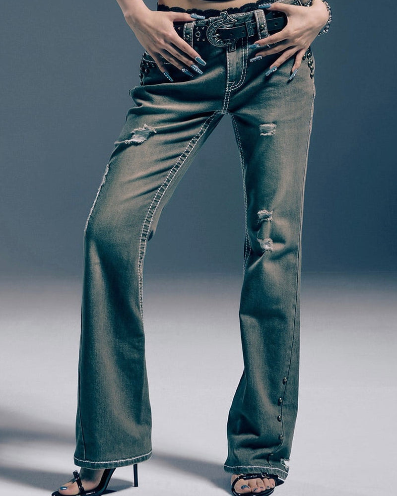 【NOMANUAL×TRUE RELIGION】NO RELIGION BOOTCUT DENIM PANTS