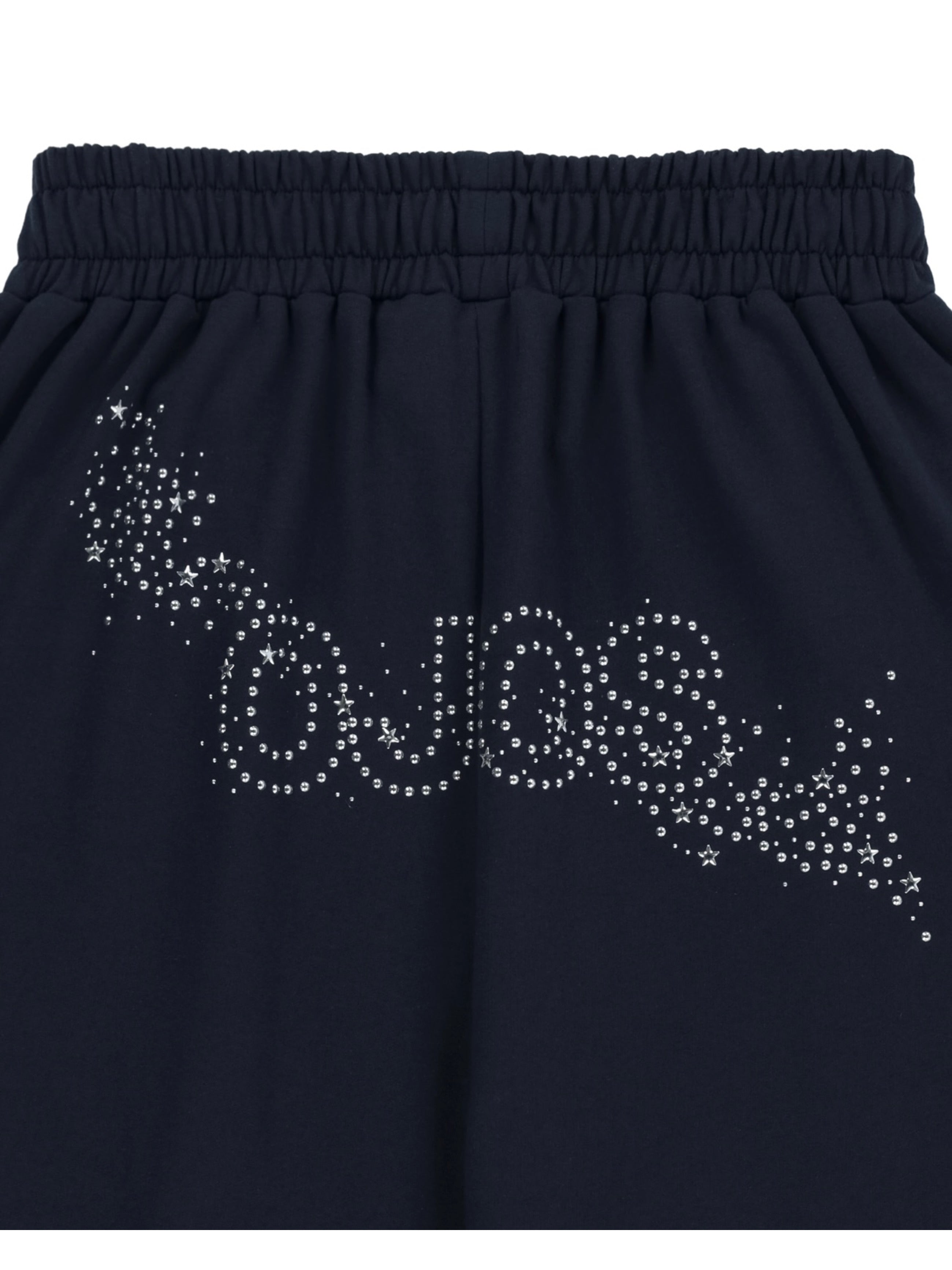 【OJOS】Hotfix Logo Wide Sweatpants