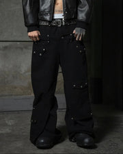 【TYPE SHADE】SAGGING STUDS W WEST DENIM