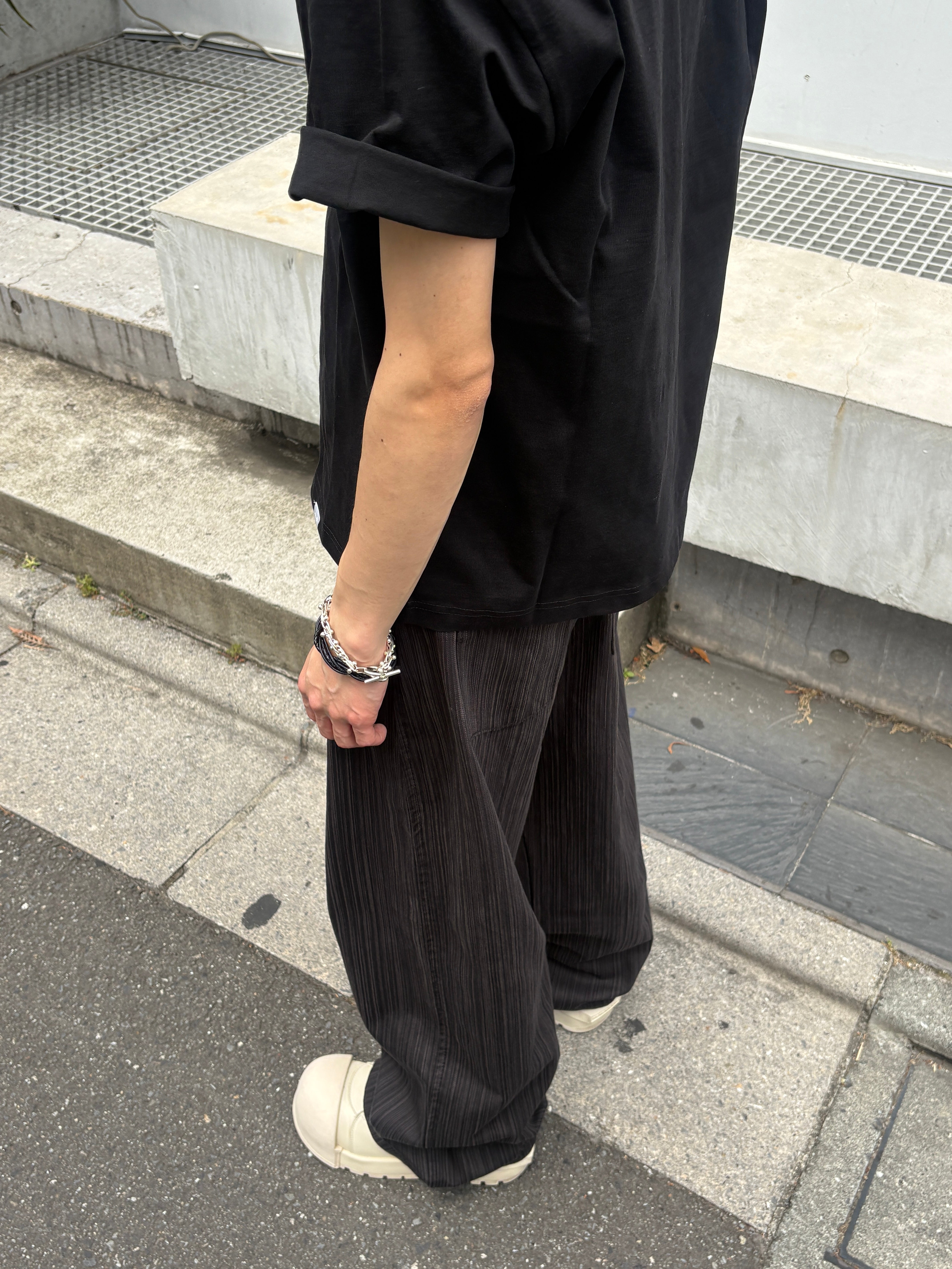受注制【youll】Shadow stripe slacks