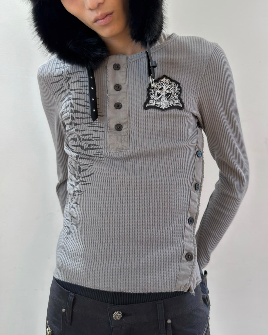 【LECYTO】Sacred Thorn Ribbed Top